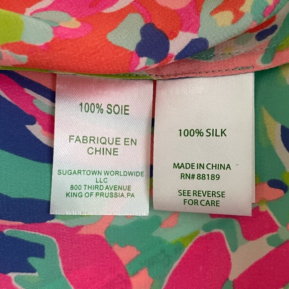 Lilly Pulitzer Zoe Top in Casa Banana (NWT) - Picture 9 of 10